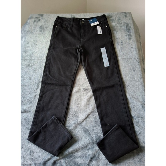 Old Navy Denim - Old Navy High-Rise Slim Jeans Womens 4 Black Secret-Smooth Pockets 841310-00-1